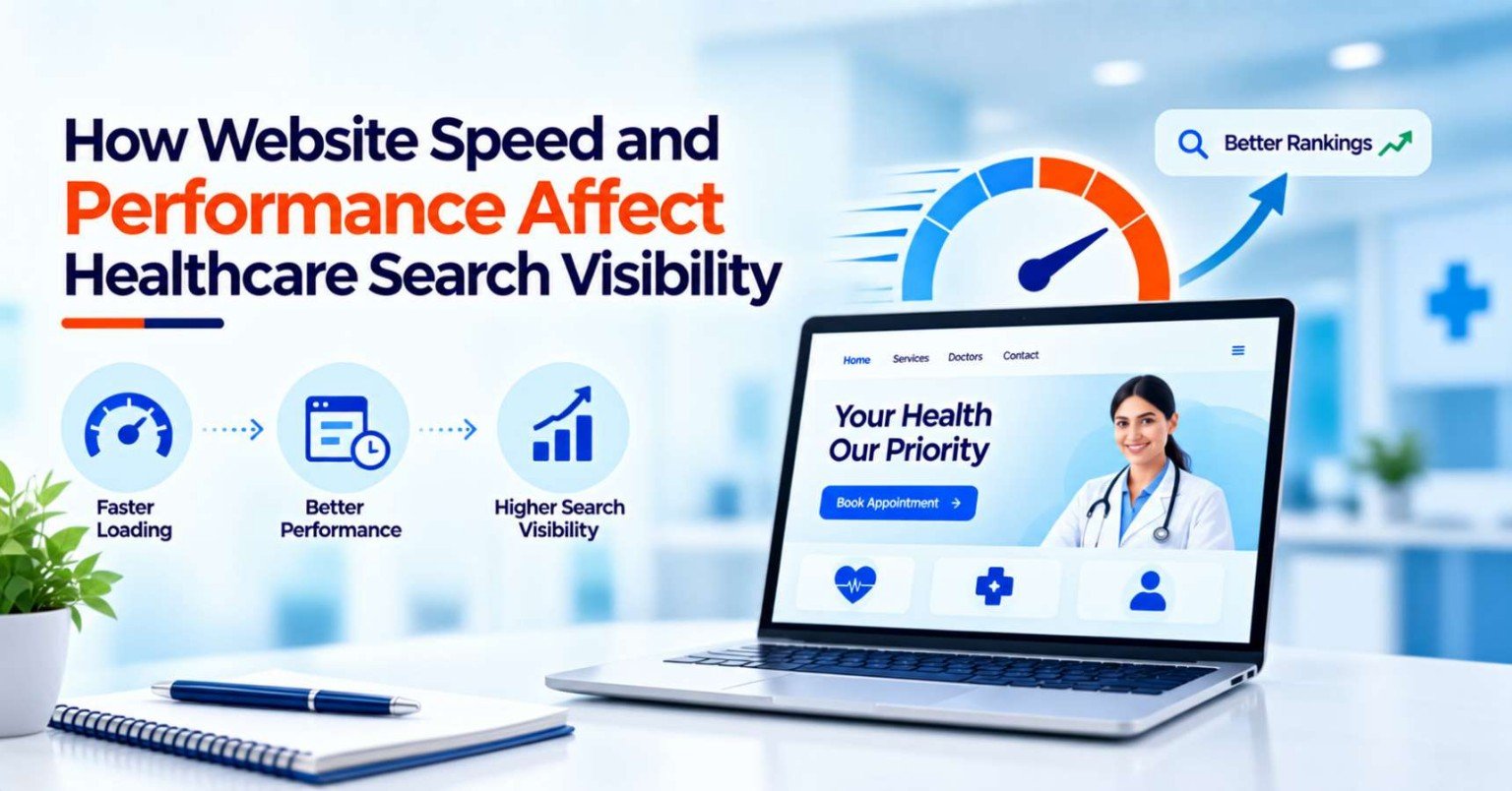 Learn how healthcare website performance affects search visibility, Core Web Vitals, mobile experience, user engagement, technical SEO and patient conversions.